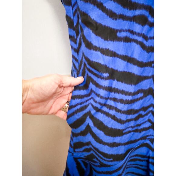 Emanuel Ungaro Paris Zebra Print Mini Dress Size 4 - Picture 5 of 7